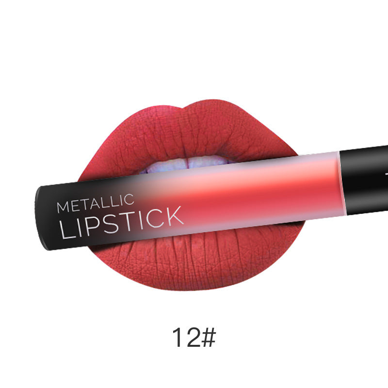 Round Tube Frosted Matte Long-Lasting Liquid Lipstick