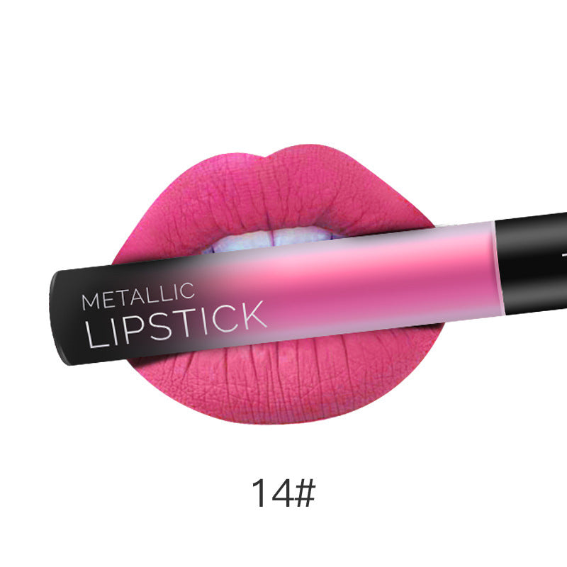 Round Tube Frosted Matte Long-Lasting Liquid Lipstick