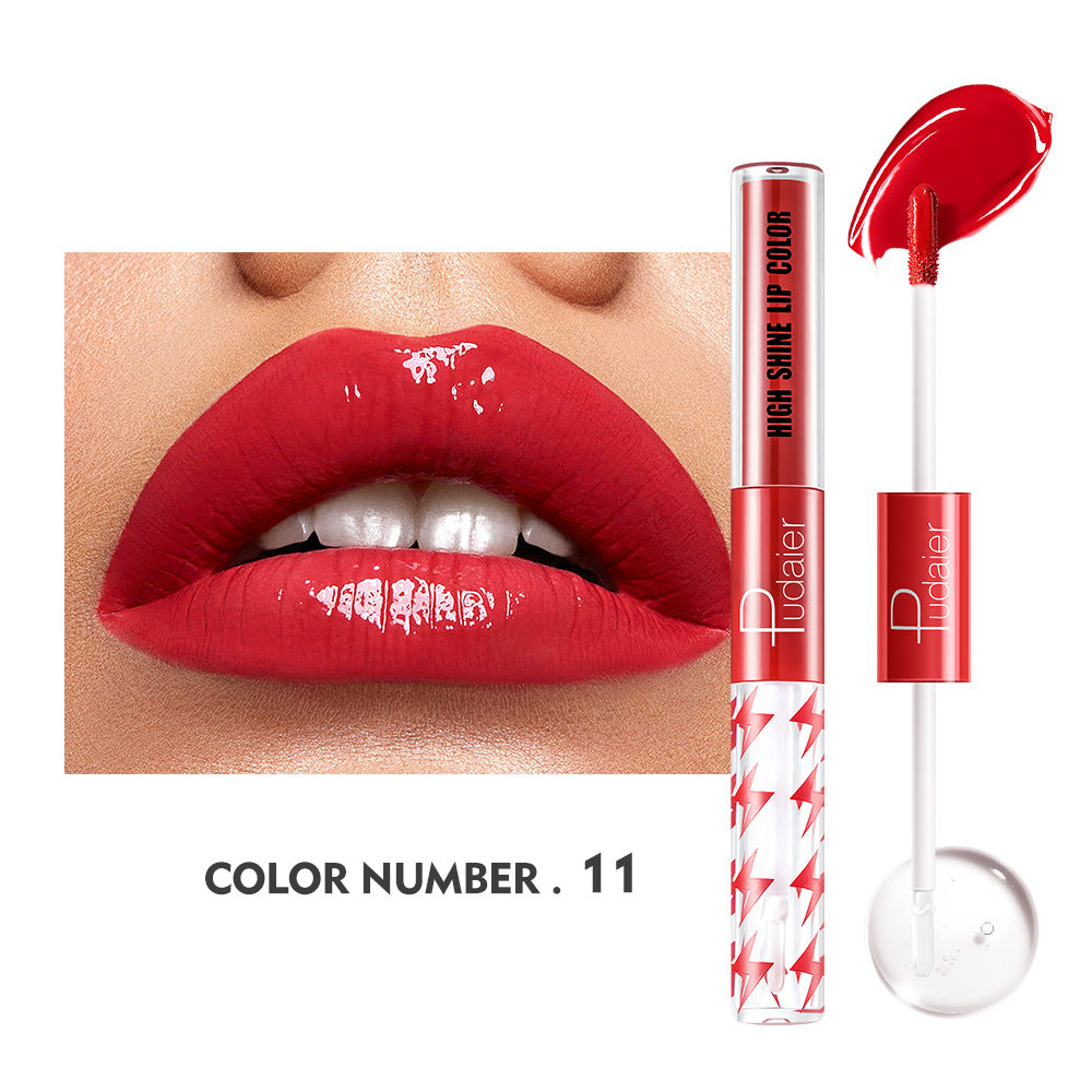 Double-ended Moisturizing Long-Lasting Liquid Lipstick