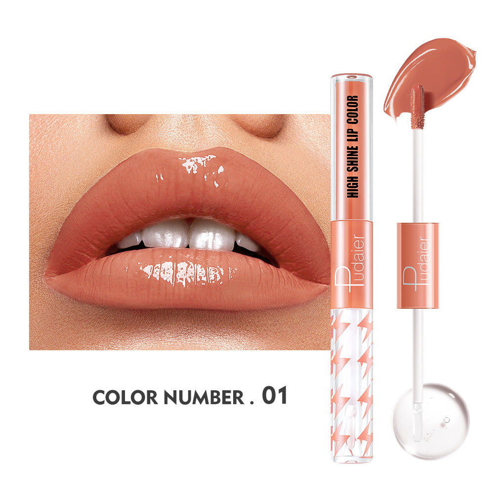 Double-ended Moisturizing Long-Lasting Liquid Lipstick