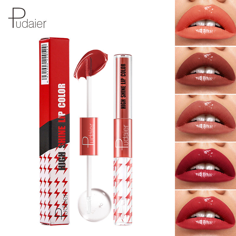 Double-ended Moisturizing Long-Lasting Liquid Lipstick