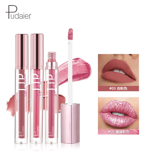 Pearlescent Long-Lasting Liquid Lipstick
