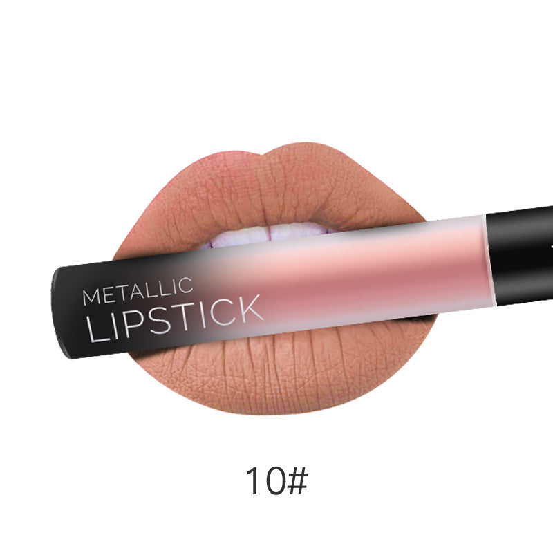 Round Tube Frosted Matte Long-Lasting Liquid Lipstick